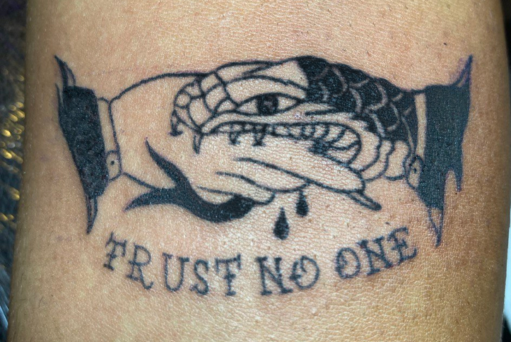 trust no one tattoo