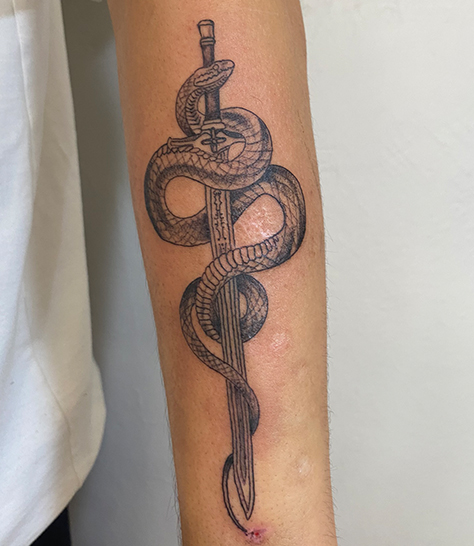 snake tattoo